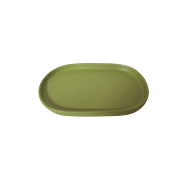 Bandeja Verde Maçã Oval